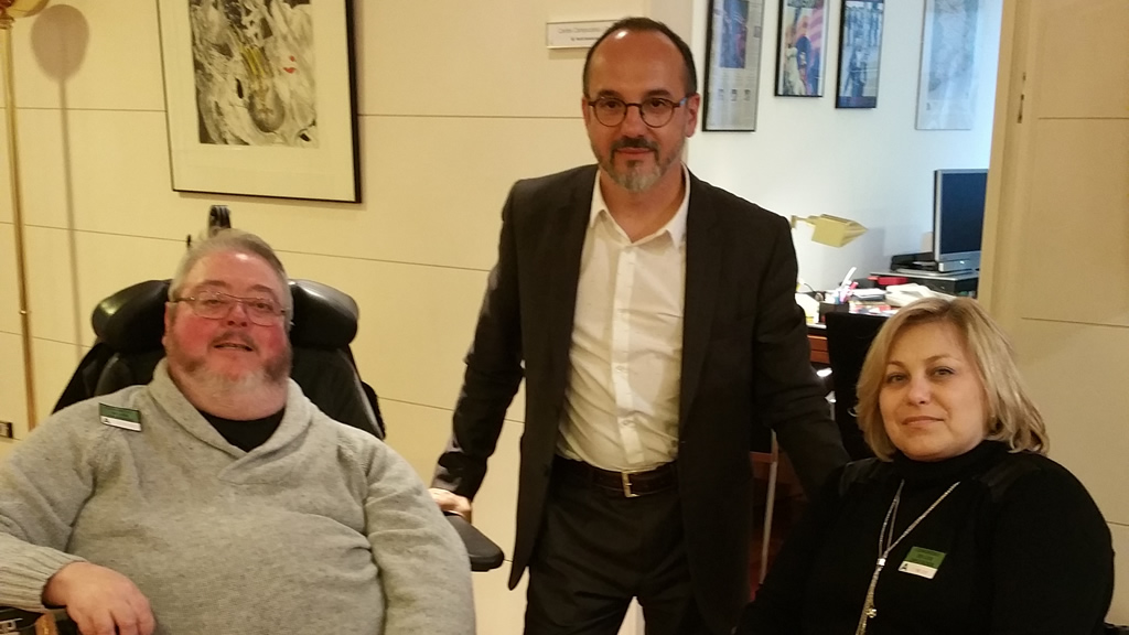 Ismael Lloréns, Carles Campuzano y Katja Villatoro en el Congreso de los Diputados